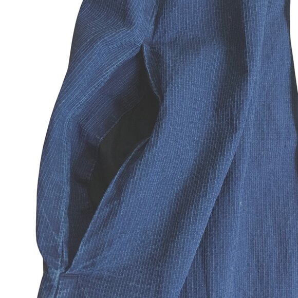 MADEWELL Denim Babydoll Maxi Dress XL Sylvia Dobby Blue Pockets Long Sleeve Boho - Picture 3 of 8